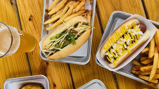 Wurst Behavior is known for beer-ready fare with an Asian twist, like kimchi queso and papaya salad-topped brats.