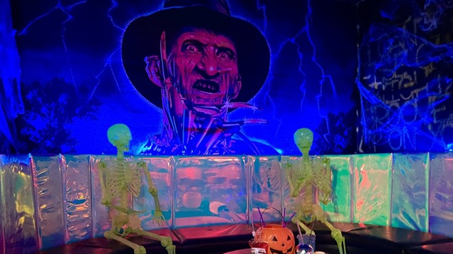 Be Kind & Rewind will offer spooky vibes via themed seating areas and cocktails.