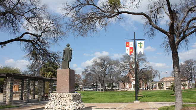 The Christopher Columbus Italian Society donated the statue in downtown's Columbus Park in 1957.