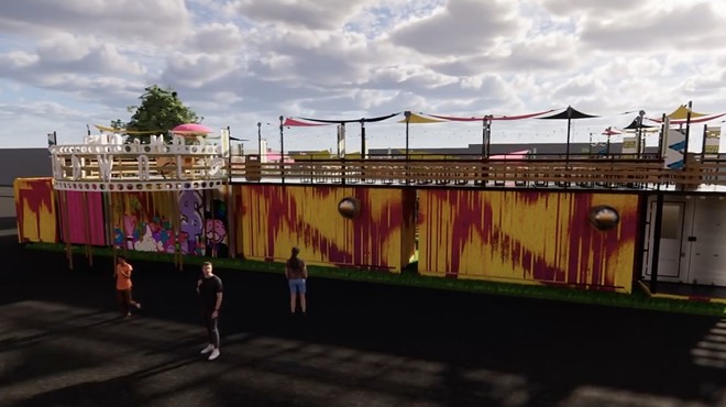 Cruising Kitchens president and CEO Cameron Davies posted a rendering of the upcoming food truck park to social media.