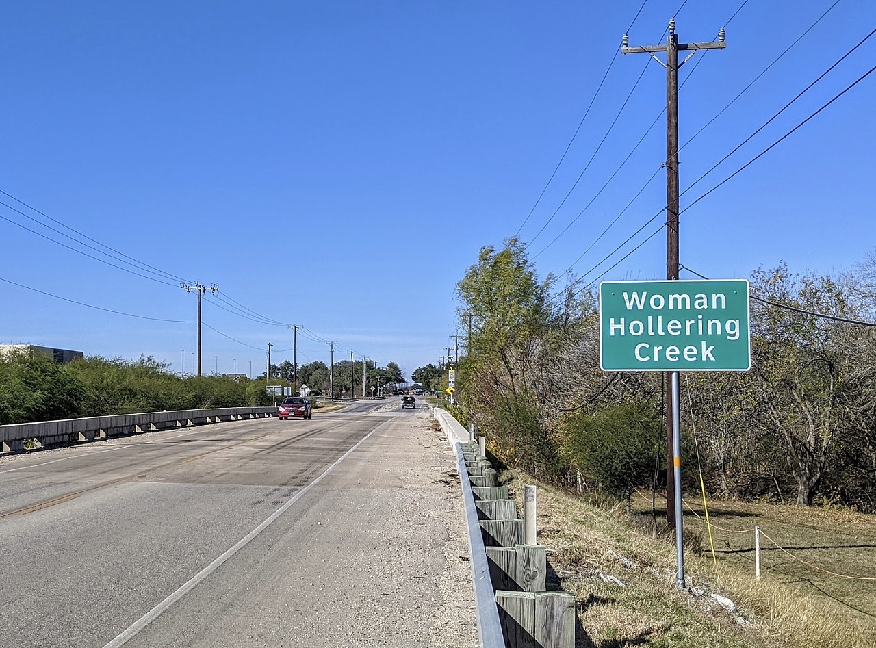 Woman Hollering Creek
Many say this creek located between San Antonio and Seguin is named based on a loose translation of La Llorona, the “Weeping Woman.” People say that you can hear the ghastly shrieking of a woman there at night. According to the traditional myth, La Llorona is the ghost of a woman who drowned her children in a fit of jealous rage after finding her husband with another woman, then drowning herself out of regret. However, some say that the screams heard at Woman Hollering Creek were just from a lady who’d go there to vent her anger when she was upset at her husband. Either way, we don’t recommend getting too close, in case La Llorona pulls you in.