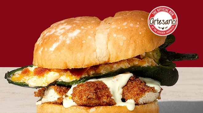 The Hayden's The Wild One is a crispy chicken sandwich topped with a pimento cheese- and bacon-stuffed poblano pepper.