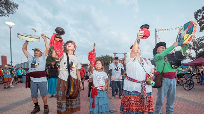 Visitors take part in a ceremony during a previous World Heritage Festival.