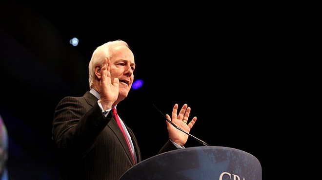 John Cornyn speaks during an appearance at the conservative CPAC conference.