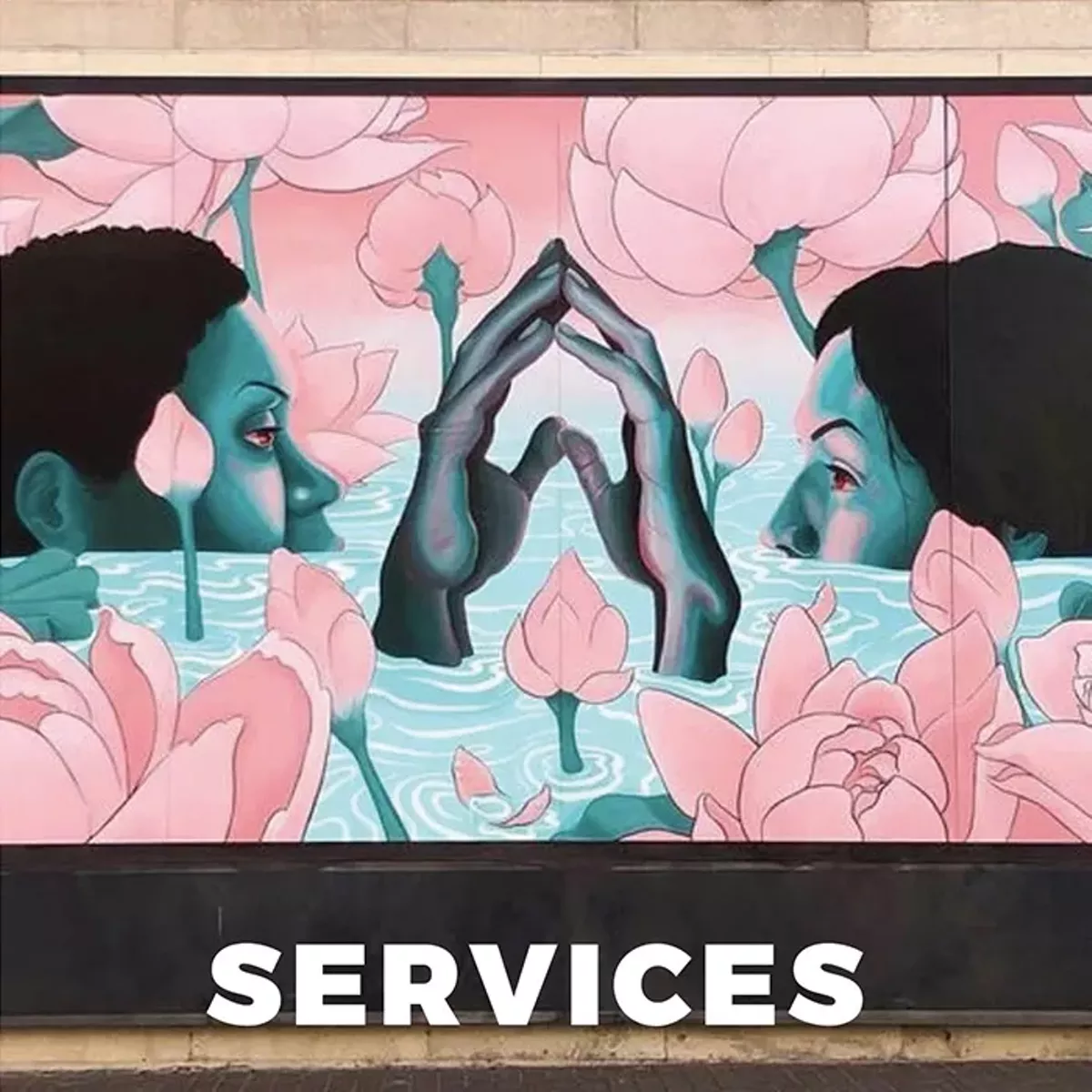 And yet, we bloom, Corner of E. Houston and Navarro streets. Artist: Kat Cadena