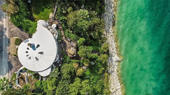 Spiral-shaped Sand Dollar House is on the market for $2.2M north of San Antonio