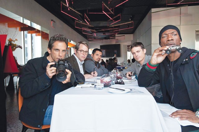 Stiller, Broderick, Peña, Affleck, and Murphy getting ready to occupy Wall Street. - COURTESY PHOTO