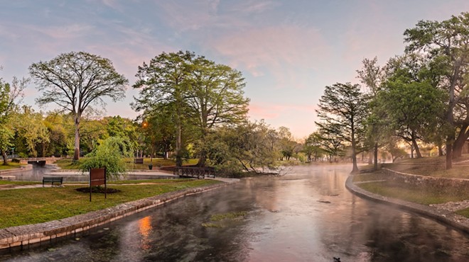 New Braunfels claimed a spot on the list due to its "serene" views of the Guadalupe River.