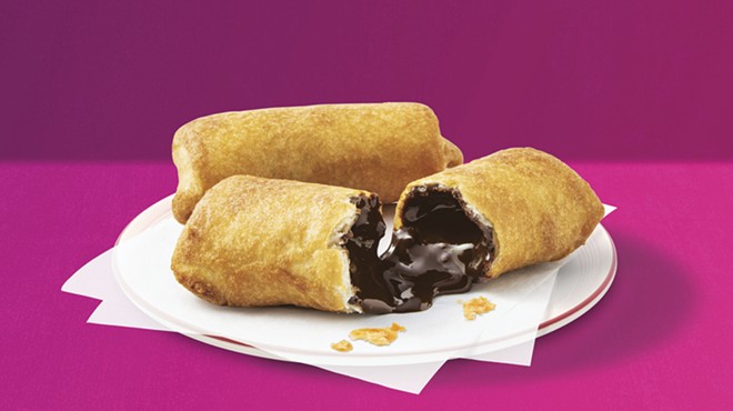 Taco Cabana's new Chocolate Chimi is a fried chimichanga filled with warm and gooey chocolate cream cheese.