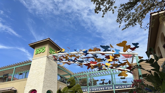 The San Antonio Zoo's new front entrance opened late last year.