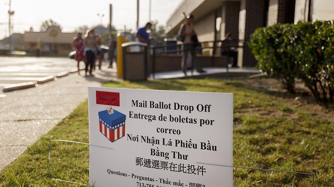 A provision of Texas’ new voting law bans local election officials from encouraging people to vote by mail.