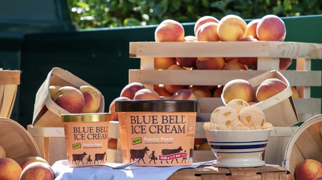 Blue Bell Ice Cream’s Peachy Peach is now available in stores, but for a limited time.