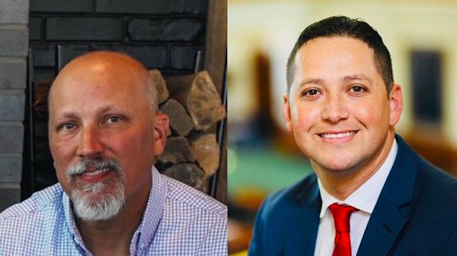 From left: U.S. Reps. Chip Roy, R-Austin, and Tony Gonzales, R-San Antonio.
