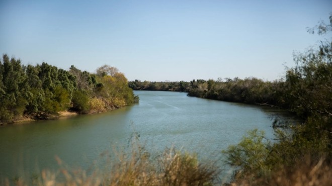 The Rio Grande at Los Ebanos in Hidalgo Co. on Jan. 14, 2022. The United States is on the right, Mexico on the left.