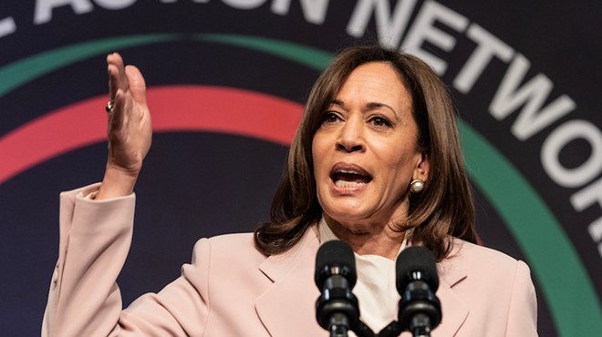 Vice President Kamala Harris speaks last year at the NAN 2023 conference in New York.