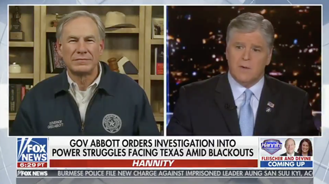 Texas Gov. Greg Abbott lies on Fox News about cause of the state’s power outages
