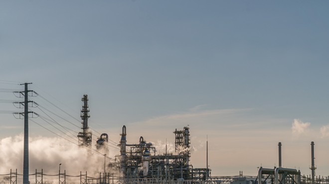 An oil refinery in Port Arthur, Texas.
