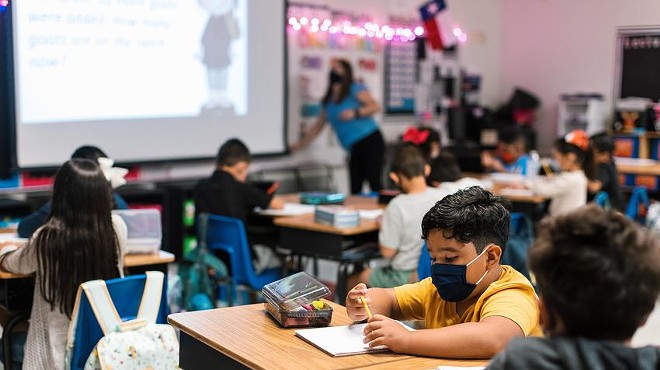 Students work at their desks at Blanco Vista Elementary School in San Marcos.