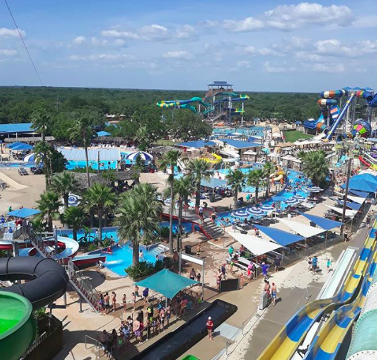 Splashway Waterpark & Campground
5211 Main St, Sheridan, (979) 234-7718, splashway.com
About two hours east of the Alamo City you’ll find this water haven. The family-friendly water park has an abundance of slides, a wave pool, a lazy river and on-site campgrounds if you’re looking to make an overnight trip out of your visit. While the most fun attractions are for bigger kids, teens and adults, little ones have their own designated fun too.
Photo via Instagram / santosreyeslope