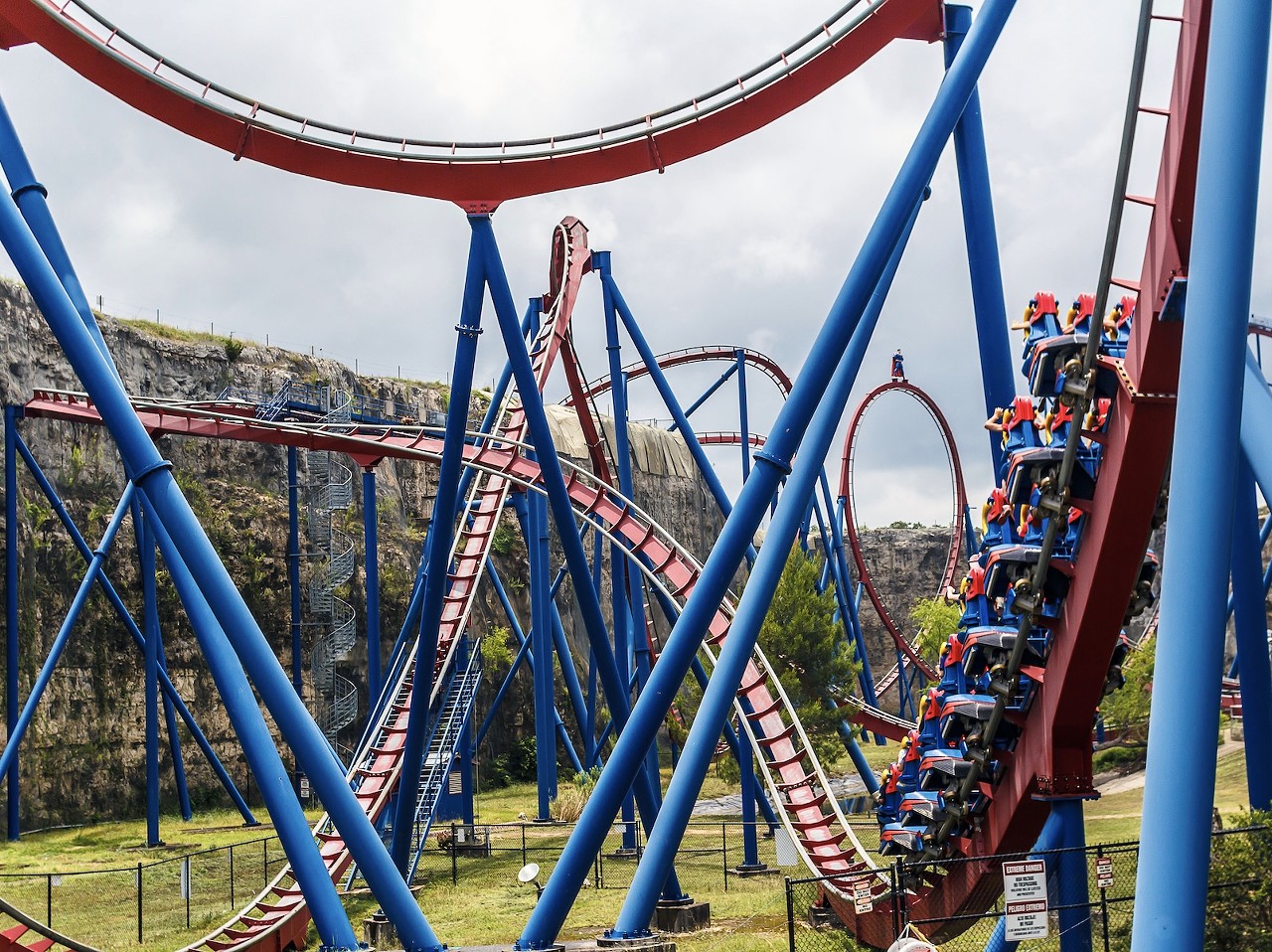 Spending your entire day at Fiesta Texas waiting in line Got to spend some quality time in line with the rest of the plebes while the richey rich zipped past us. Great memories.