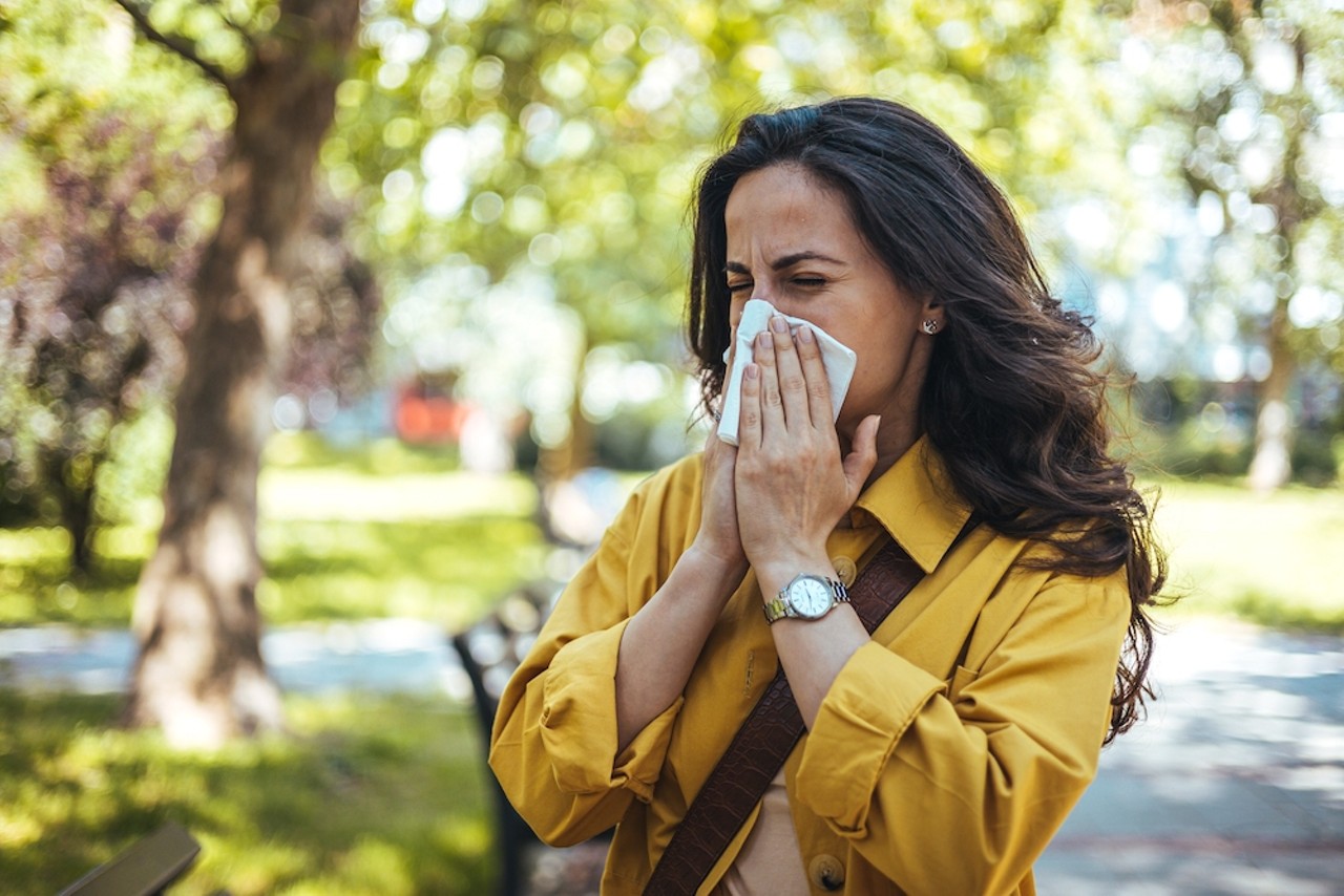 Anywhere outside during allergy season.
Come to think of it, isn't allergy season pretty much the whole goddamn year?