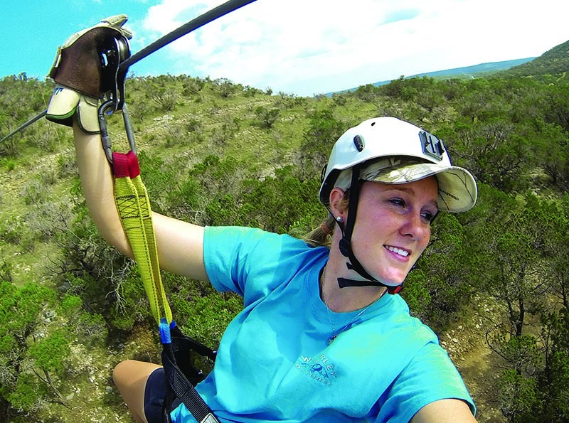 The closest you may get to flying! Zip across the Hill Country. - Courtesy