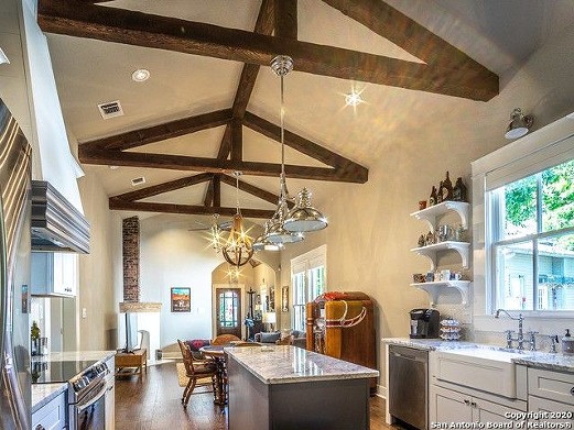 The Interior of This Historic Home for Sale in King William Looks Like the Chapel of a Spanish Mission