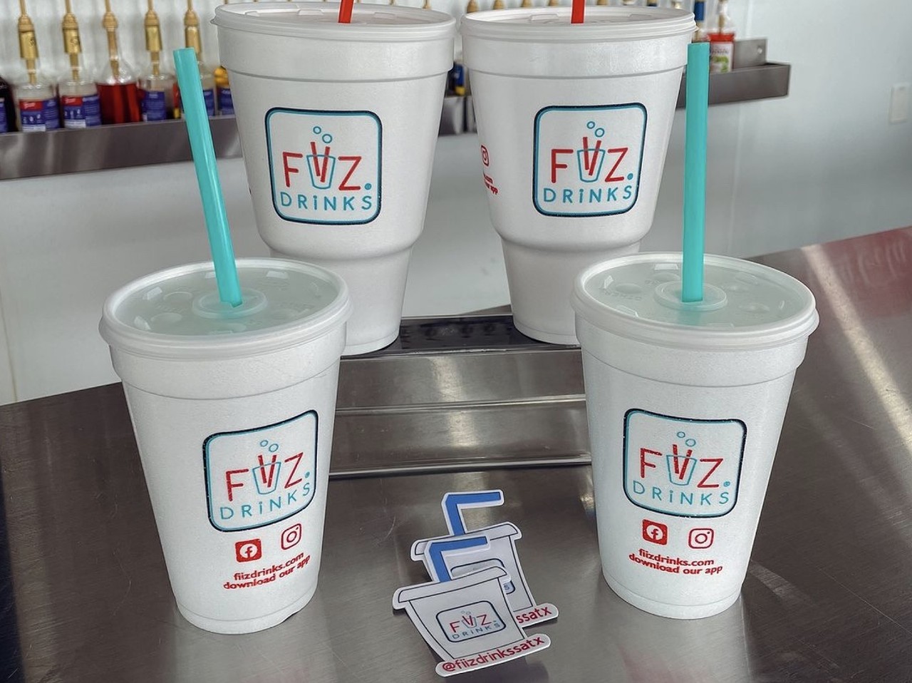 FiiZ Drinks
7215 E. Loop 1604 North, Converse, fiizdrinks.com
Utah-based customizable drink chain FiiZ Drinks established its first San Antonio location in the long-vacant Sonic off Broadway in February, and now customers eagerly await the opening of their Converse location, which was announced last fall.