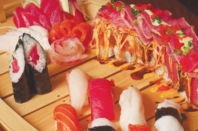 The Ultimate Roll and assorted nigiri from Kai Sushi. - ERIK GUSTAFSON
