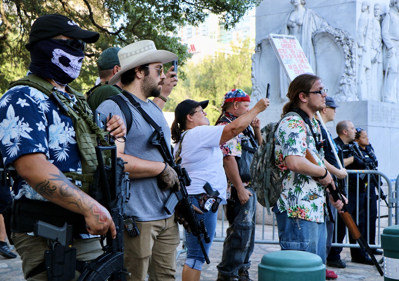 These Photos Show How San Antonio's Peaceful George Floyd March Devolved Into Chaos