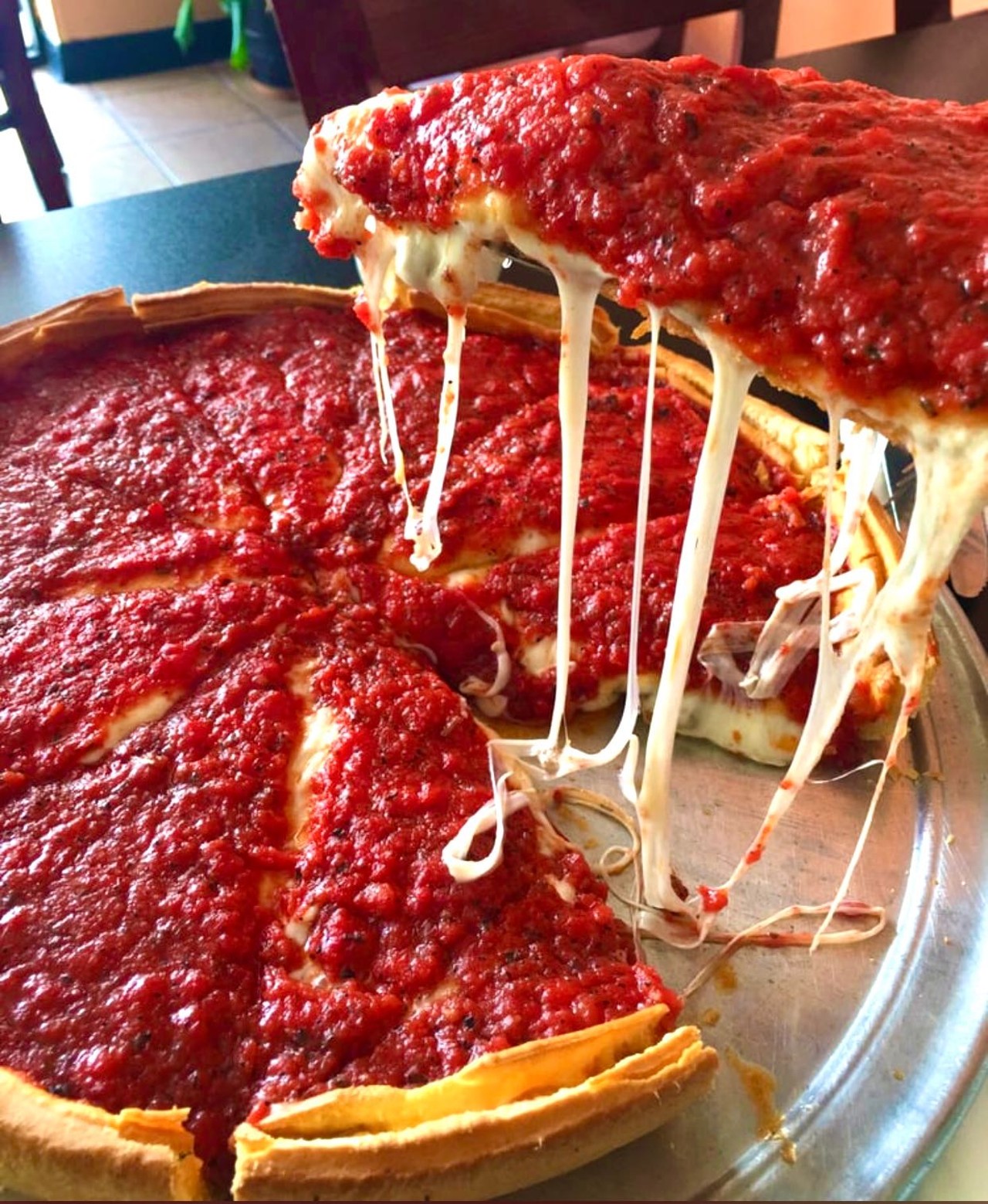 Chicago's Pizza
5525 Blanco Rd, (210) 349-8005, orderchicagospizzamenu.com
If only ooey-gooey deep-dish ridiculousness will curb your hunger, Chicago's pies live up to the restaurant's namesake. Find them on GrubHub and PostMates, or order directly from the shop. 
Photo via Facebook /  
Yelp San Antonio