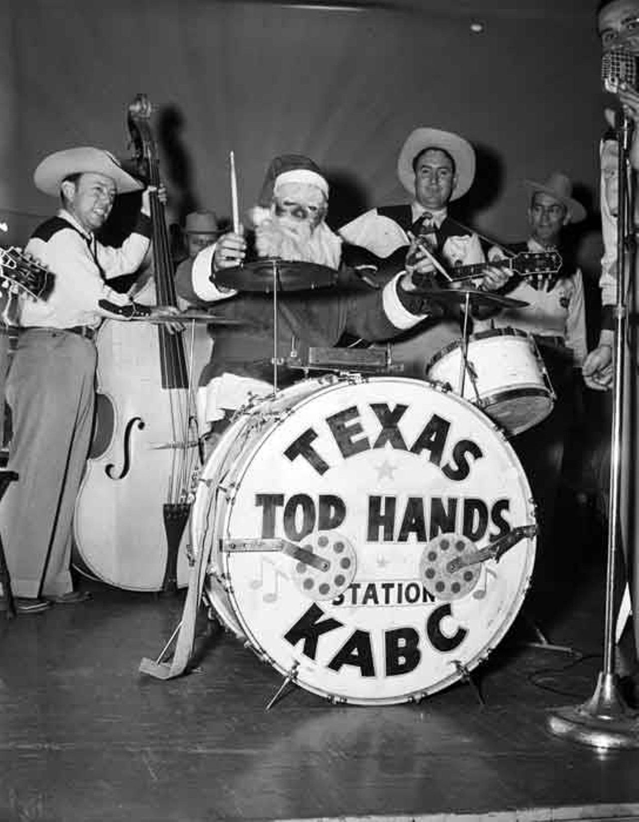 Turns out Santa Claus can rock out on the drums, too!