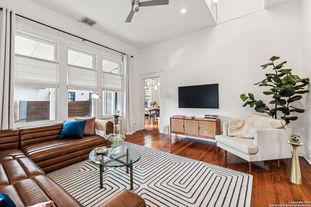 This 1920s King William bungalow has a staircase made out of vintage railroad tracks