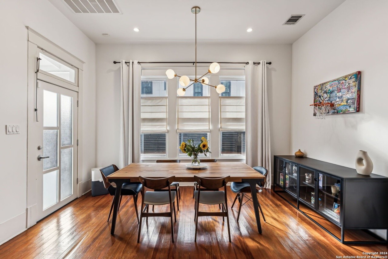 This 1920s King William bungalow has a staircase made out of vintage railroad tracks