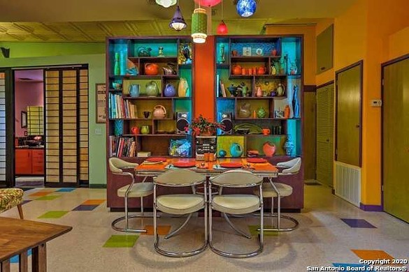 This Artist's Residence for Sale in San Antonio's Deco District Is a Psychedelic Explosion of Color