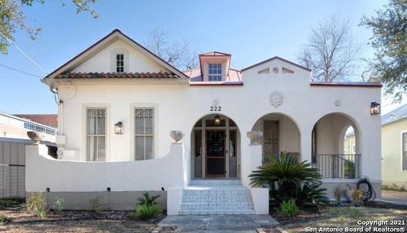 This beautiful Spanish-style home once owned by Alfred W. Witte is now for sale in King William