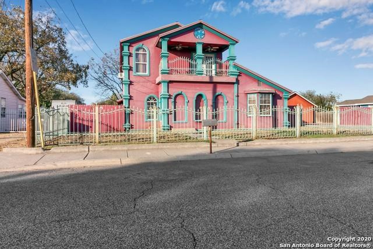 This color-drenched home for sale in South San Antonio is something out of a David Lynch movie