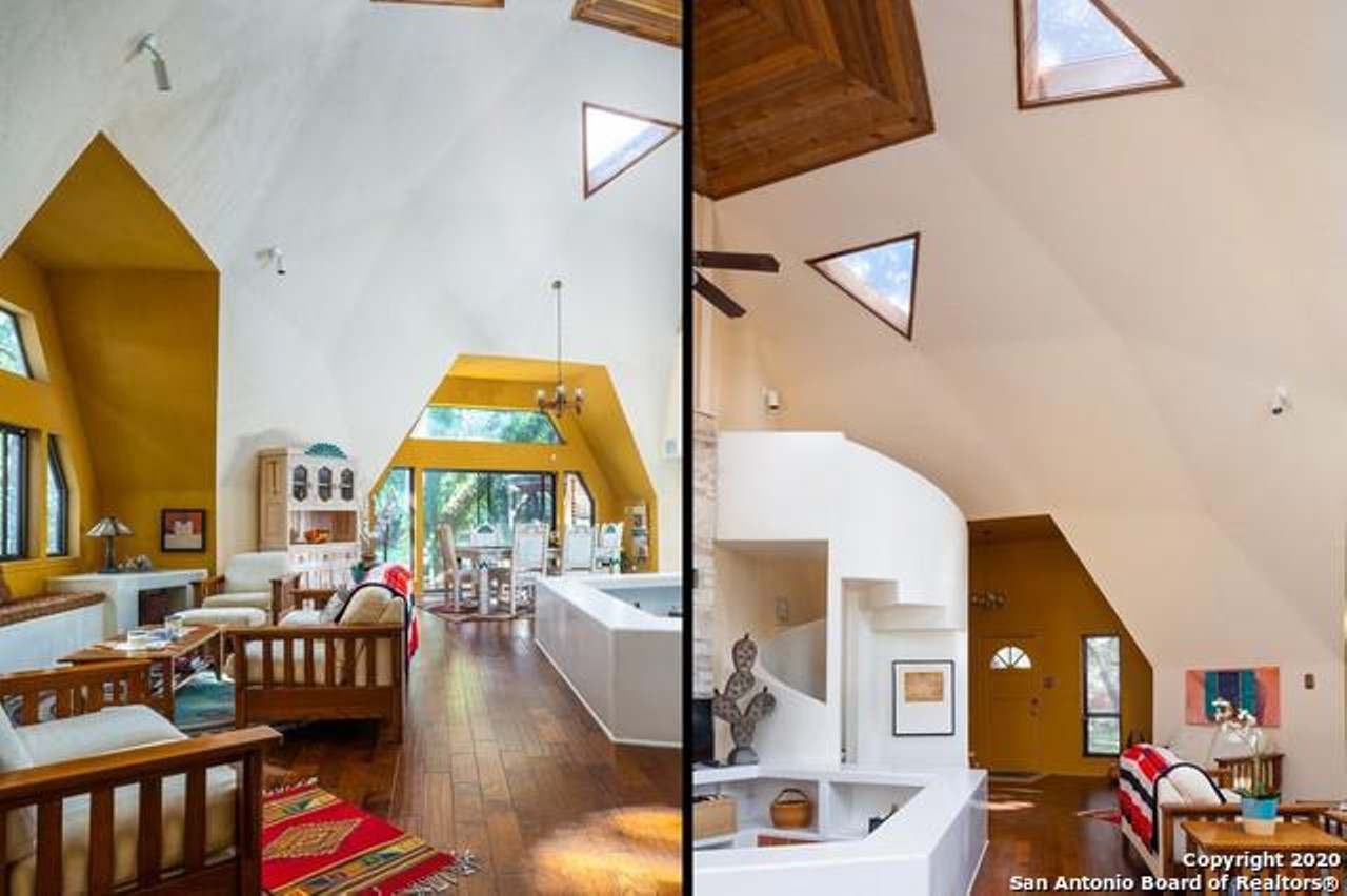 This Funky Geodesic Dome House for Sale in Northern San Antonio Is Full of Color and Odd Angles
