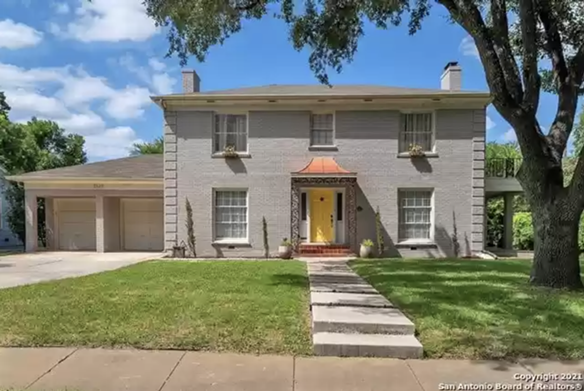 This historic home for sale near Woodlawn Lake was built by a San Antonio banking magnate