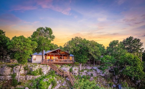 This San Antonio-area home for sale has cliffside access to the Guadalupe River