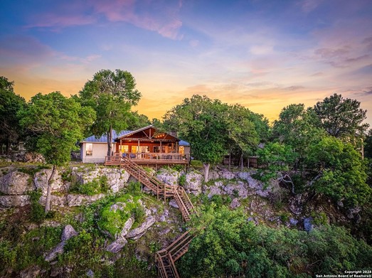 This San Antonio-area home for sale has cliffside access to the Guadalupe River
