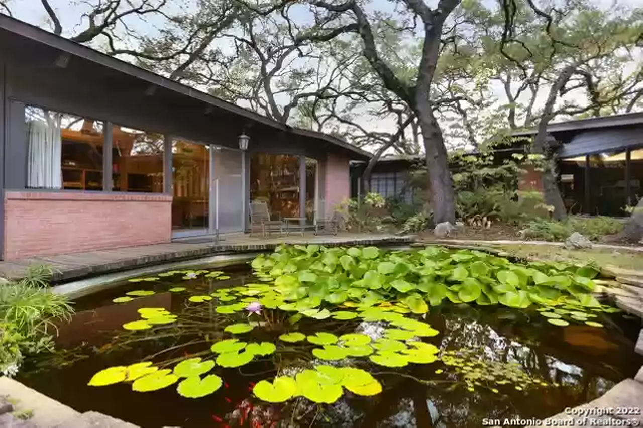 This San Antonio comes with its own Japanese tea house and koi pond