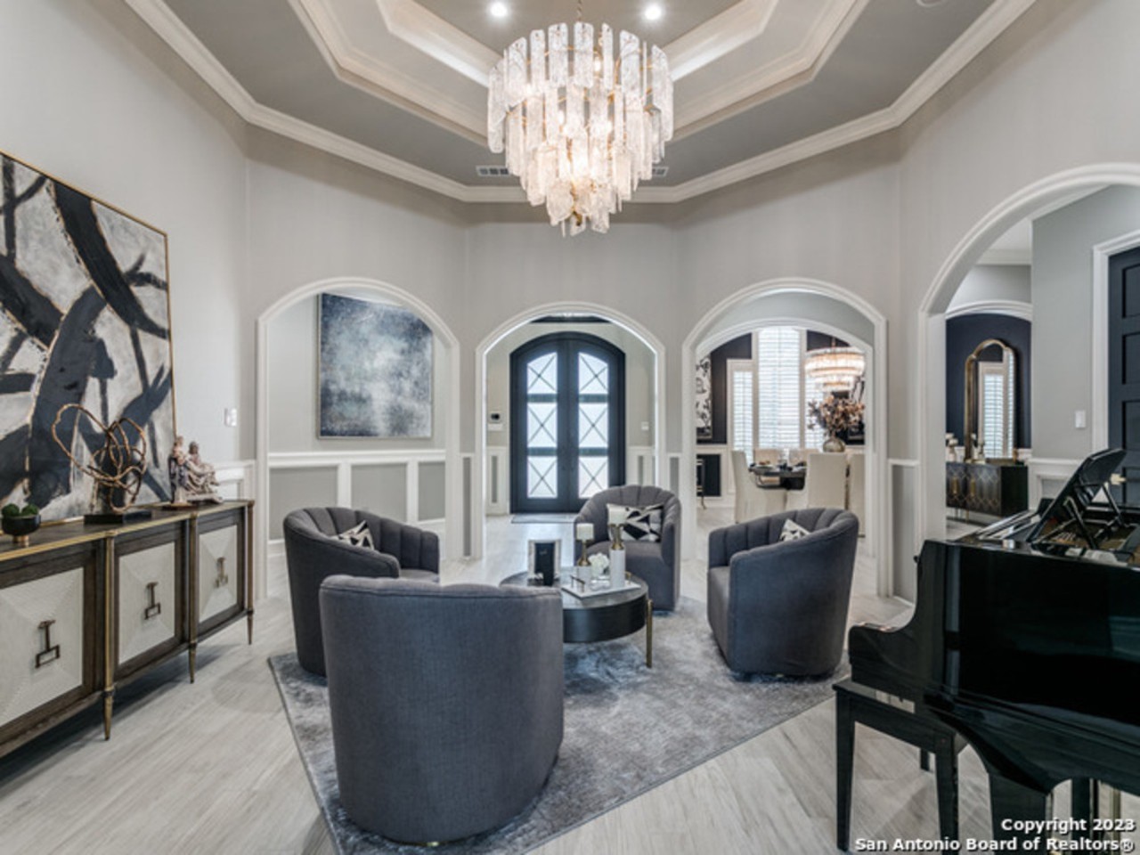 This San Antonio mansion for sale has a media room with its own speakeasy bar