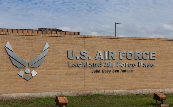 The front gate at Joint Base San Antonio-Lackland