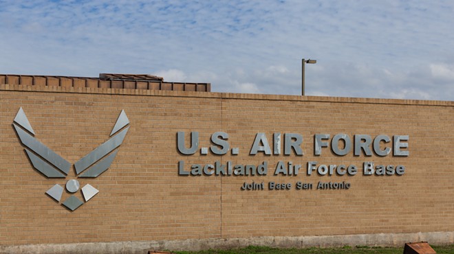 The front gate at Joint Base San Antonio-Lackland