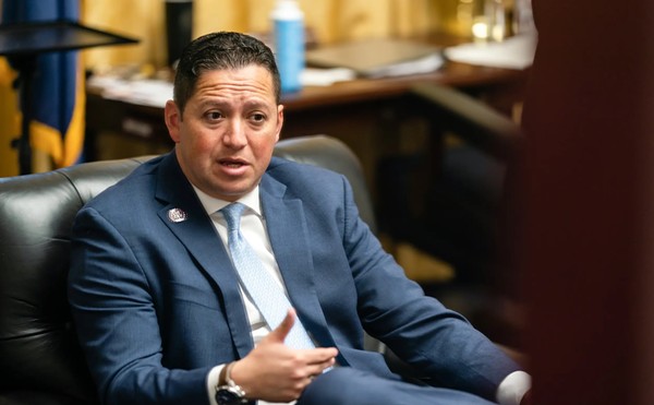 U.S. Rep. Tony Gonzales, R-San Antonio, gives an interview in his office at Rayburn House Office Building in Washington, D.C. on April 28, 2023. Gonzales is a member of the House Appropriations Committees.