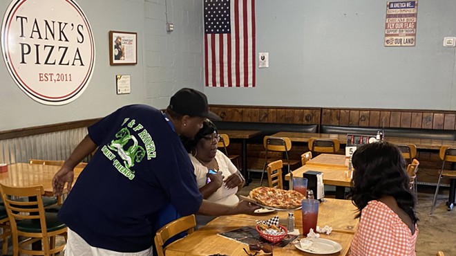 Tank’s Pizza owner Michael Brown said his restaurant regularly serves customers with disabilities, adding that everything inside is up to code.