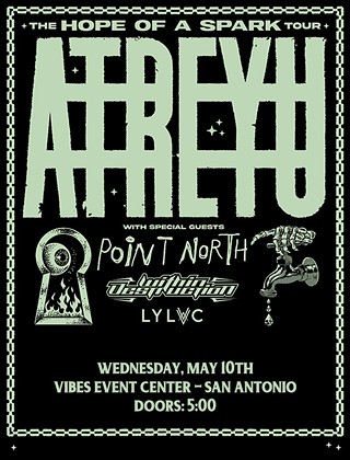 Twin Productions Presents Atreyu at Vibes Event Center