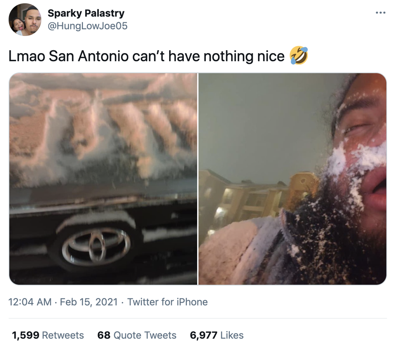 Twitter users react to San Antonio's biggest snowstorm in 36 years