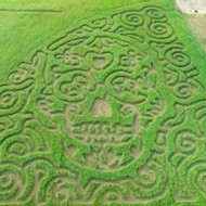 New San Antonio-Area Corn Maze Takes the Form of a Dia de los Muertos Sugar Skull